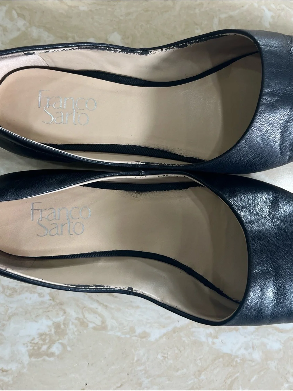 Franco Sarto Hazeline Pointed Toe Leather Flats Women’s size 9M